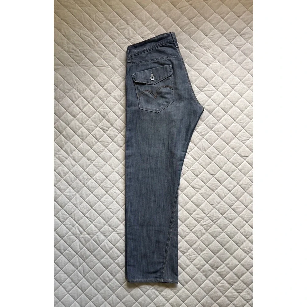 Y2K VTG Levi's Blue Slim Straight Jeans 34x30 Denim Mid Wash True religion style